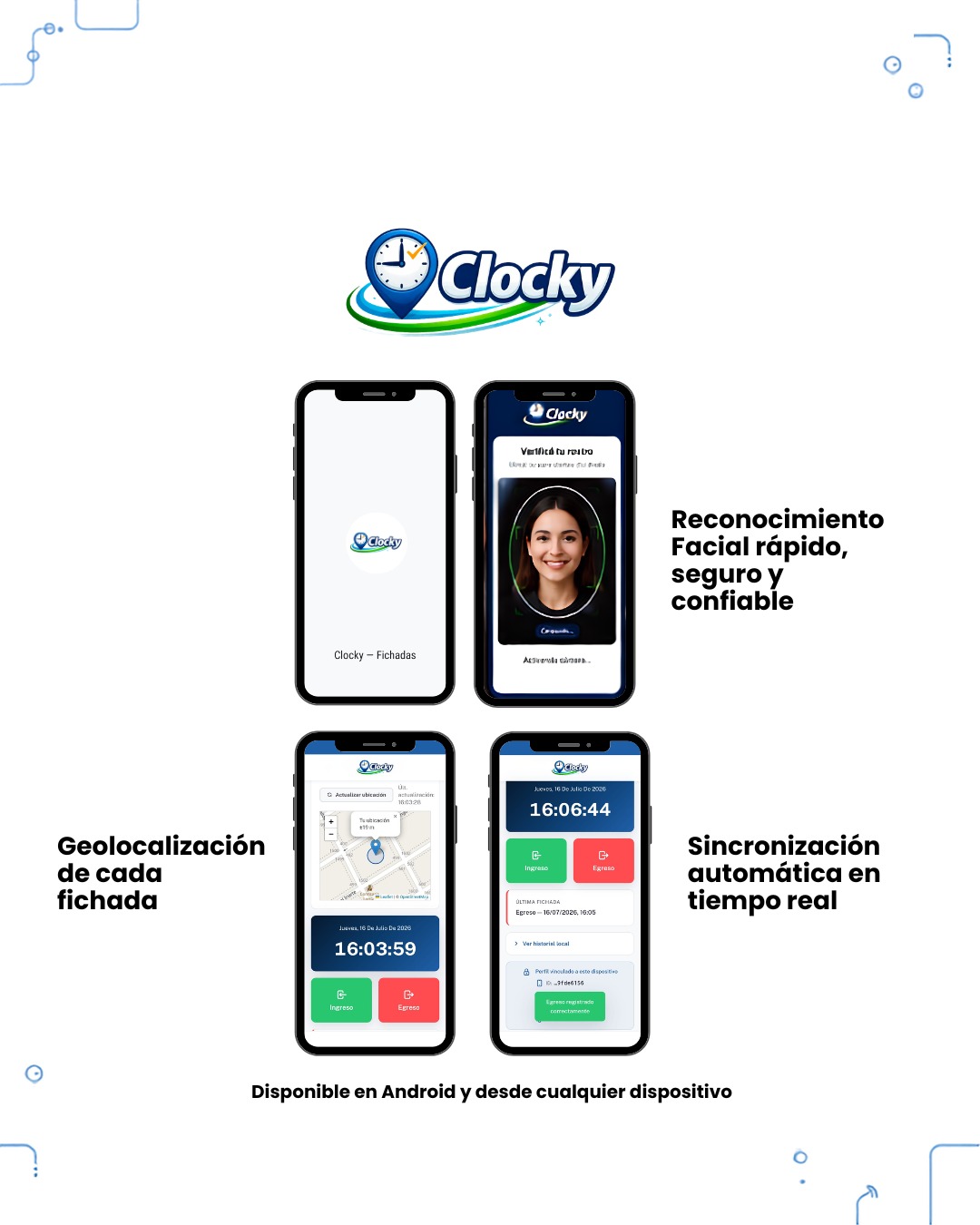 Clocky - fichaje móvil